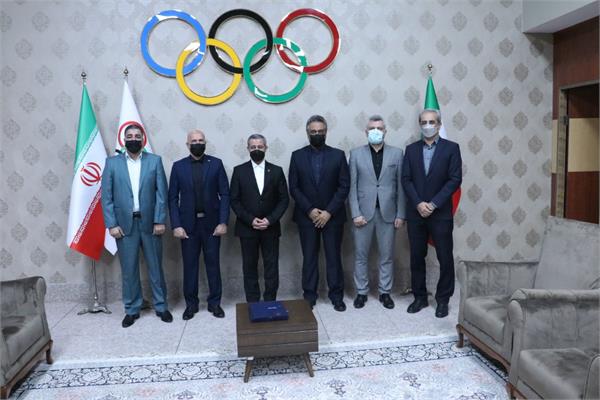 دیدار رئیس فدراسیون اسکواش عراق با دبیرکل کمیته ملی المپیک