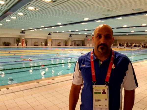 چهارمین دوره بازیهای همبستگی کشورهای اسلامی؛مربی تیم ملی شنا: انصاری اولین ایرانی است که 100 متر پروانه را زیر 55 ثانیه شنا می کند