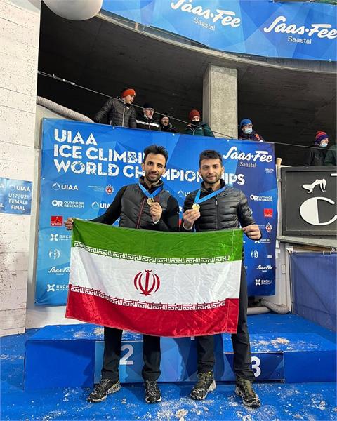 دومین  طلای ایران در مسابقات یخ‌نوردی قهرمانی جهان؛ این بار برسینه «محمدرضا صفدریان»