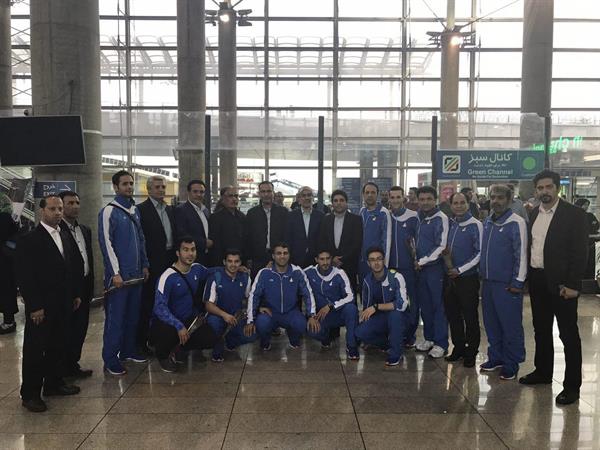 چهارمین دوره بازیهای همبستگی کشورهای اسلامی؛استقبال رییس کمیته ملی المپیک از تیم ملی کاراته در فرودگاه امام خمینی(ره)