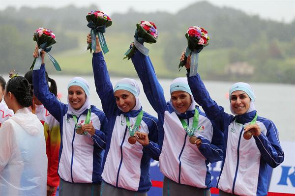 هفدهمین دوره بازیهای آسیایی 2014 اینچئون؛ اولین مدال قایقرانی ایران بر گردن دختران
