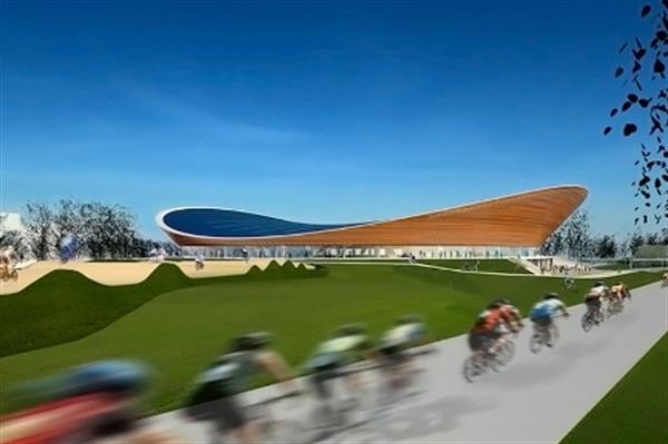 پیست دوچرخه سواری المپیک 2012 لندن  با دیوار شیشه ای افتتاح شد؛ قابلیت دید 360 درجه برای تماشاگران خارج از سالن