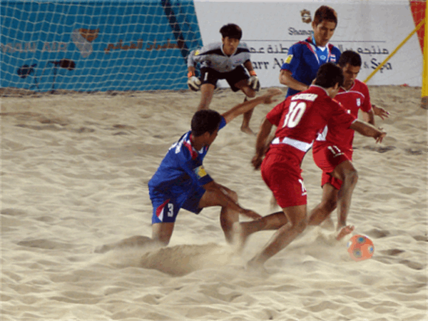 دومین دوره بازیهای آسیایی ساحلی مسقط؛تیم ملی فوتبال ساحلی ایران 14 بر 2 از سد تایلند گذشت