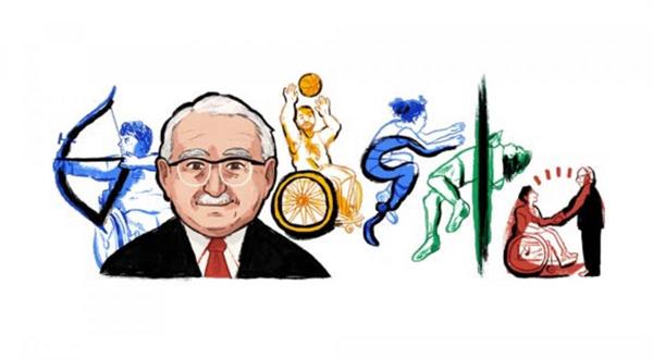 گرامیداشت 122 سالگی بنیانگذار جنبش پارالمپیک توسط گوگل
