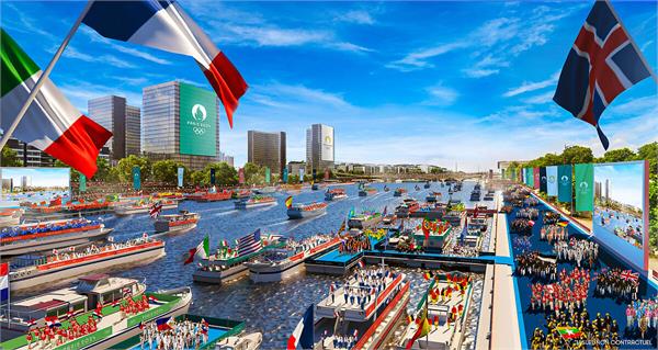 ناوگان قایق های افتتاحیه پاریس 2024 به خط شد