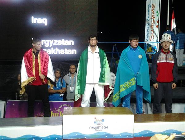 چهارمین دوره بازیهای ساحلی_تایلند؛کاوه سلیمانی هفتمین طلا و بیست و پنجمین مدال کاروان ورزشی ایران را به نام خود کرد