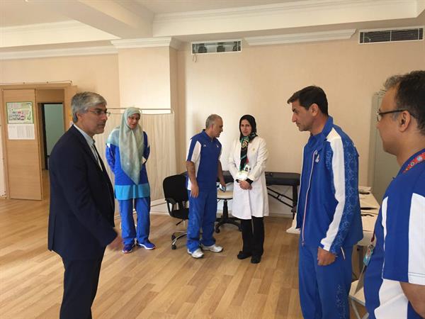 چهارمین دوره بازیهای همبستگی کشورهای اسلامی؛بازدید هاشمی از مرکز پزشکی کاروان ایران