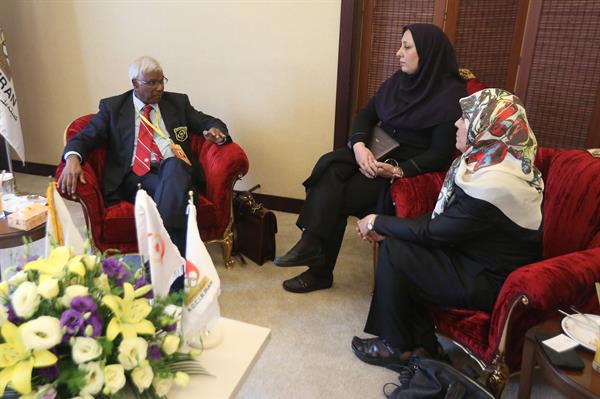 شصت و ششمین نشست شورای المپیک آسیا-تهران؛دیدار رئیس کمیسیون پزشکی کمیته ملی المپیک با رئیس همتای OCA