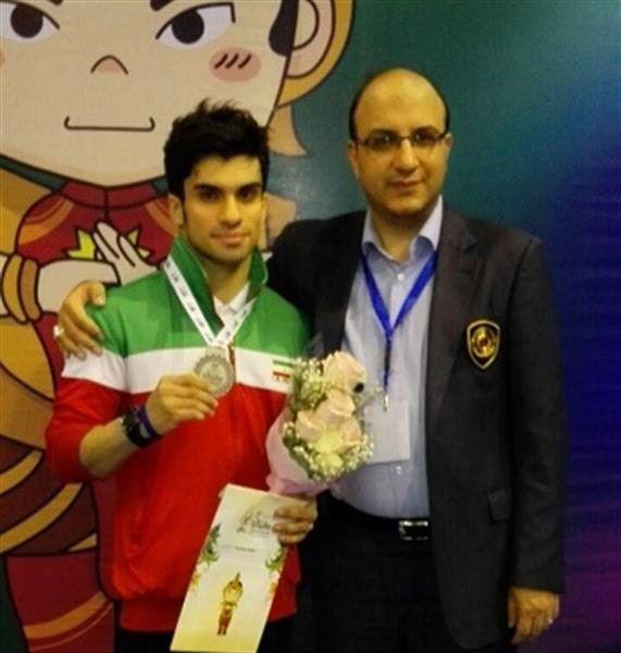 فرشاد عربی نخستین مدال تیم ملی ووشوی ایران را به ارمغان آورد