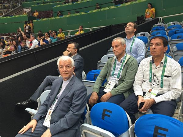 سی و یکمین دوره بازیهای المپیک تابستانی2016؛ حضور سفیر ایران در سالن مسابقات والیبال ریو