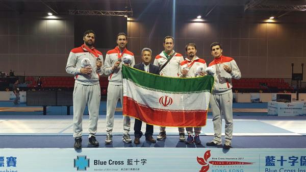 پس از کسب نایب قهرمانی تیم سابر مردان ایران؛فخری: در فینال، نفس قهرمان المپیک را گرفتیم