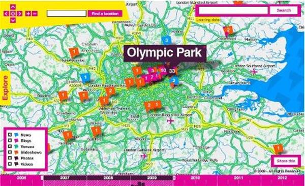 نقشه راهنمای بازی های المپیک 2012 لندن منتشر شد