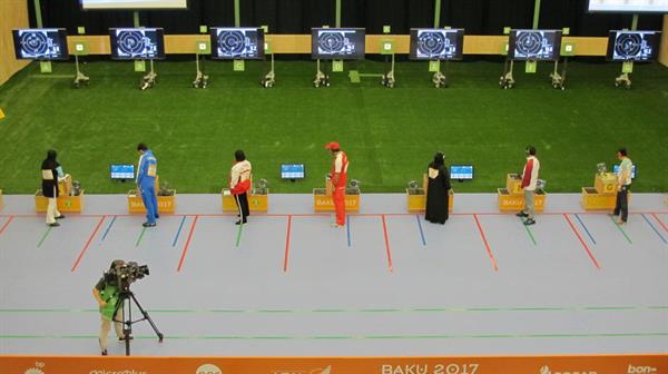 چهارمین دوره بازیهای همبستگی کشورهای اسلامی؛تیم میکس رستمیان و گل خندان به مدال برنز 10 متر تپانچه بادی رسید