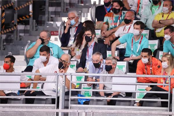المپیک توکیو 2020؛توماس باخ تماشاگر مسابقات کشتی