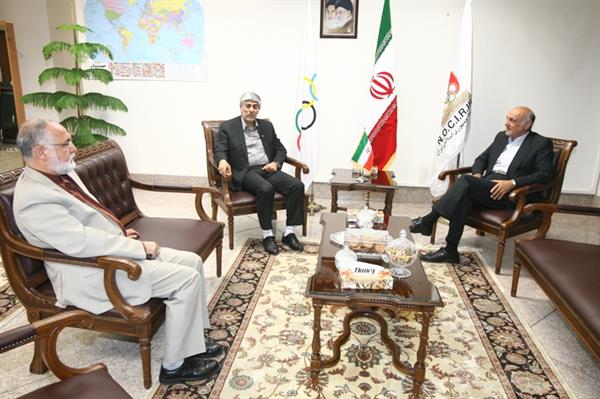 دیدار رئیس و دبیر کل کمیته ملی المپیک با سفیر جدید ایران در کره جنوبی