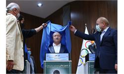 مراسم رونمایی از تندیس قهرمانان ورزش کشور با حضور رییس مجلس شورای اسلامی 53