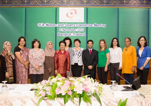 با حضور رباب شهریان ؛کمیته زنان و ورزش شورای المپیک آسیا در بانکوک تشکیل جلسه داد