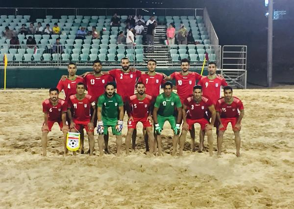 نخستین دوره بازیهای جهانی ساحلی-قطر؛تیم ملی فوتبال ساحلی در دیداری دوستانه عمان را شکست داد