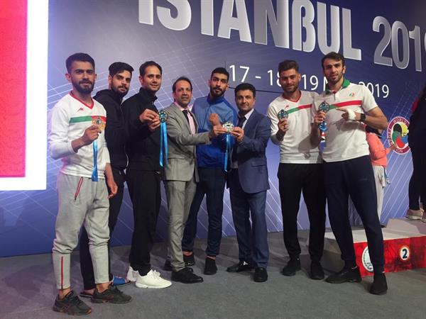 کمیته ملی المپیک قهرمانی کاراته کاران در لیگ سری آ جهان را تبریک گفت
