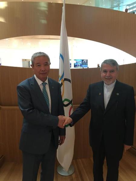 President Salehi Amiri Holds Talks with IOC High-ranking Officials