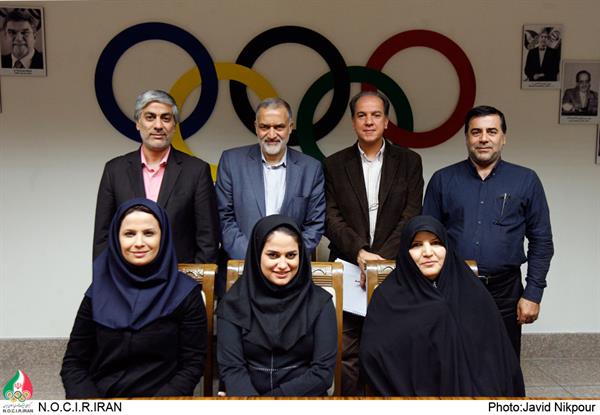 قدردانی رئیس کمیته ملی المپیک از الهه احمدی و نجمه خدمتی