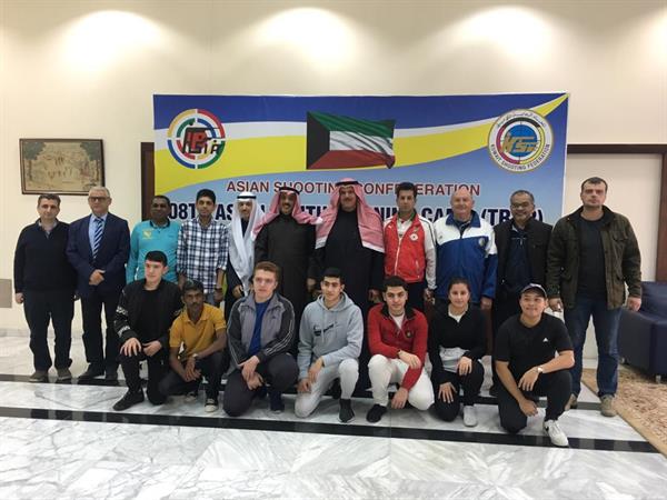 اردوی تمرینی تیراندازان نوجوان کشورمان در کویت با حضور رییس کنفدراسیون آسیا