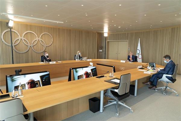کنفرانس خبری توماس باخ پس از نشست هیات اجرایی IOC