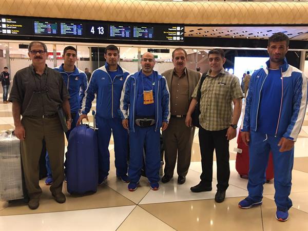 چهارمین دوره بازیهای همبستگی کشورهای اسلامی؛ تیم های ملی بوکس،شنا،جودو،جودو نابینایان به همراه دکتر نوروزی، سجاد انوشیروانی وکادر خبری  وارد باکو شدند