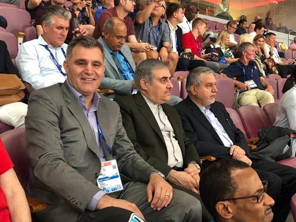 حضور صالحی امیری در افتتاحیه جام جهانی دو ومیدانی قطر