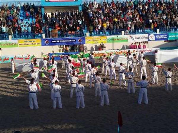 برگزاری  مراسم افتتاحیه فوتبال ساحلی جهان در یزد