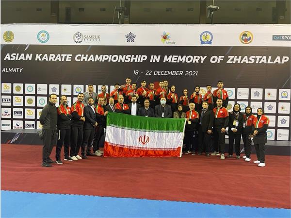 مسابقات کاراته قهرمانی آسیا ۲۰۲۱ - قزاقستان؛ایران با ۱۰ نشان خوشرنگ صدرنشین جدول رده بندی شد
