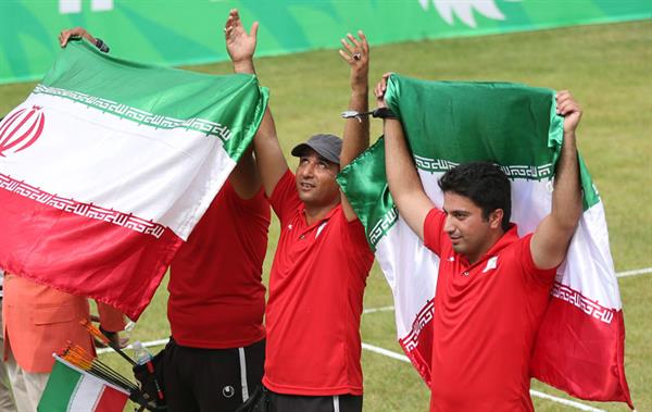 ادامه افتخار آفرینی کمانداران ایران در مسابقات کاپ آسیا؛کسب مدال طلای تیمی در کامپوند