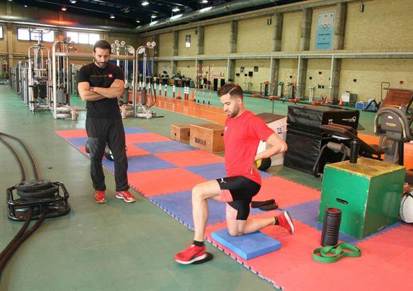 پیگیری تمرینات آماده‌سازی حسن تفتیان در آکادمی ملی المپیک