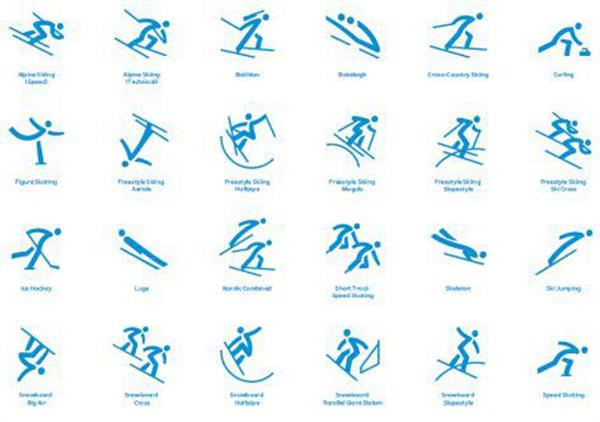 خط تصویری بازیهای المپیک زمستانی 2018 طراحی شد