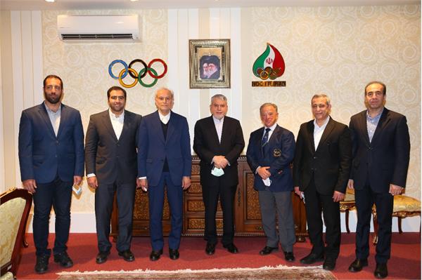 رئیس فدراسیون جهانی پرورش اندام با رئیس کمیته ملی المپیک دیدار کرد