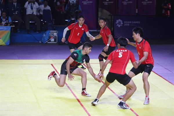 هجدهمین دوره بازیهای آسیایی - جاکارتا ؛ کبدی مردان هم  پرقدرت شروع کرد