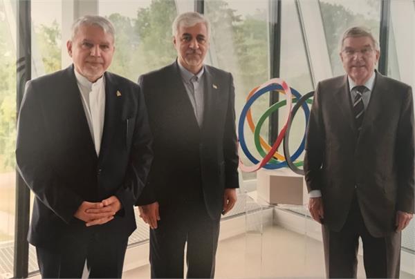 IOC President Met by Iranian NOC President & Sports Minister