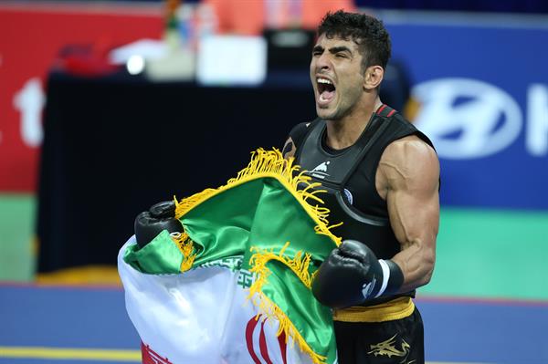 هفدهمین دوره بازیهای آسیایی اینچئون ؛سیفی با اقتدار طلایی شد/ دومین نشان زرین، ایران را به رده نهم رساند