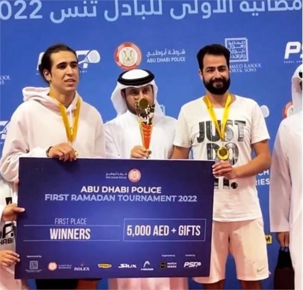 تیم پدل درفشی و روغنی قهرمان مسابقات پدل امارات شدند