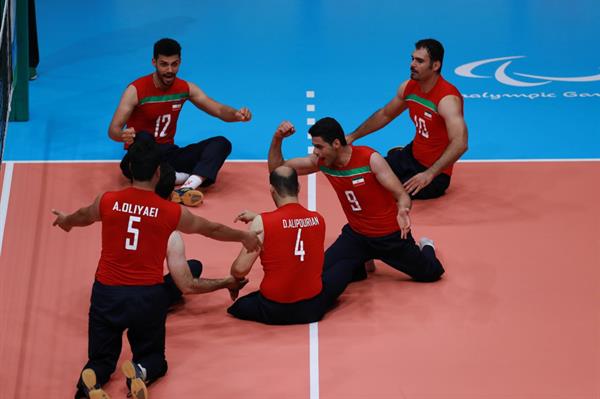 والیبال نشسته مردان ایران مقابل اوکراین به برتری رسید