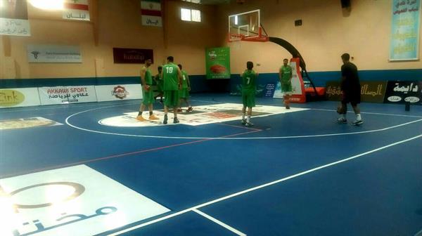 تمرین بسکتبال قبل از بازی با سوریه