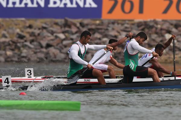 هفدهمین  دوره بازیهای آسیایی  اینچئون ؛کایاک ۴ نفره مردان ایران چهارم شد