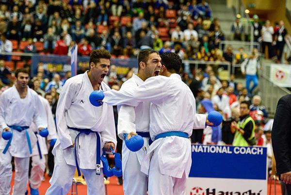 Iran karate fighters rank 1st in kumite category