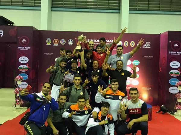 رقابت های کشتی فرنگی جوانان قهرمانی آسیا- تایلند؛تیم ایران با اقتدار بعنوان قهرمانی رسید