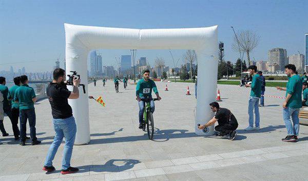 مسابقه دوچرخه سواری برای داوطلبان بازیهای باکو