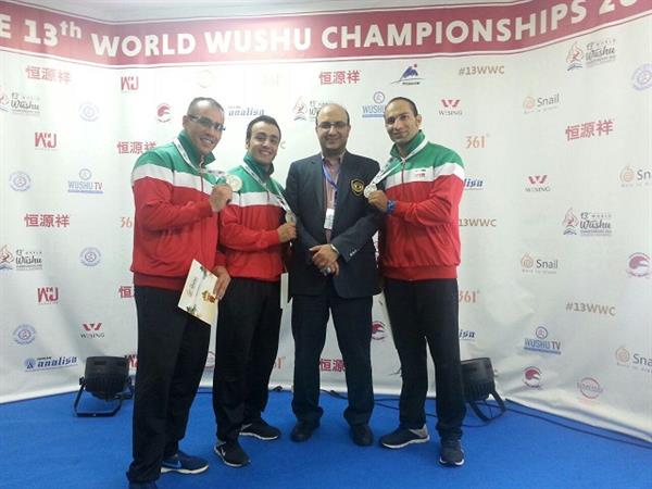 سومین مدال نقره کاروان ووشوی ایران توسط تیم دوئلین به دست آمد