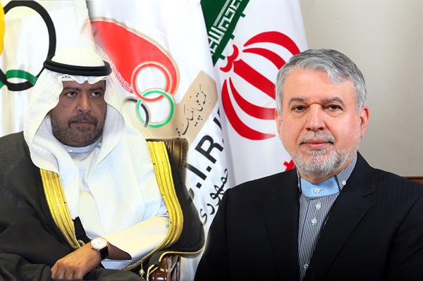 دیدار  صالحی امیری با شیخ احمد و نایب رییس IOC