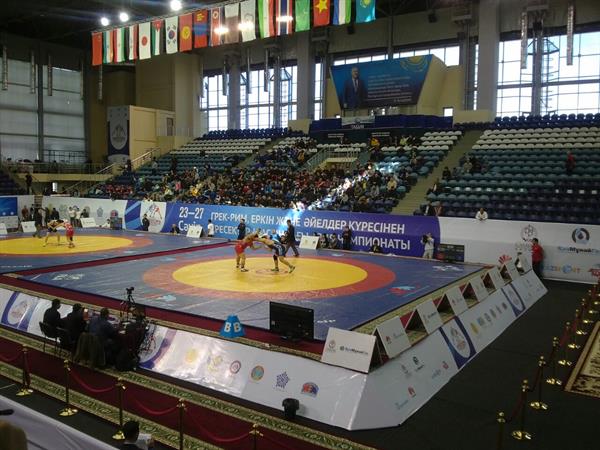 رقابت های کشتی آزاد قهرمانی آسیا – قزاقستان؛رده بندی انفرادی و تیمی چهار وزن نخست