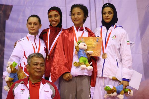 سومین دوره بازیهای همبستگی کشورهای اسلامی-اندونزی(62)؛نسرین دوستی با غلبه بر حریف اردنی به نیمه نهایی رسید