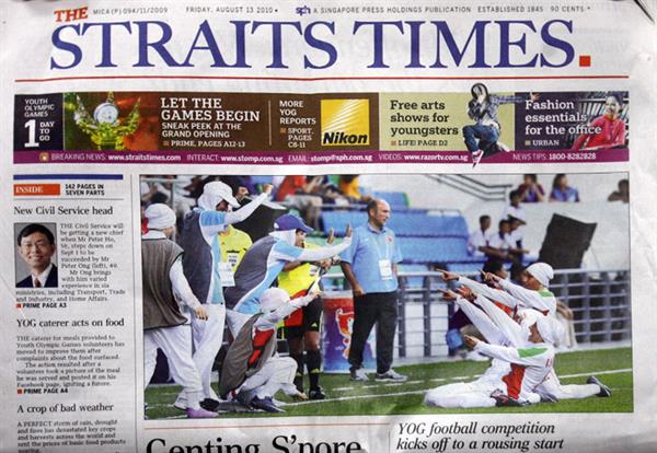 بازیهای المپیک نوجوانان – سنگاپور؛  توجه ویژه رسانه ای سراسر دنیا به تیم ملی فوتبال بانوان ایران